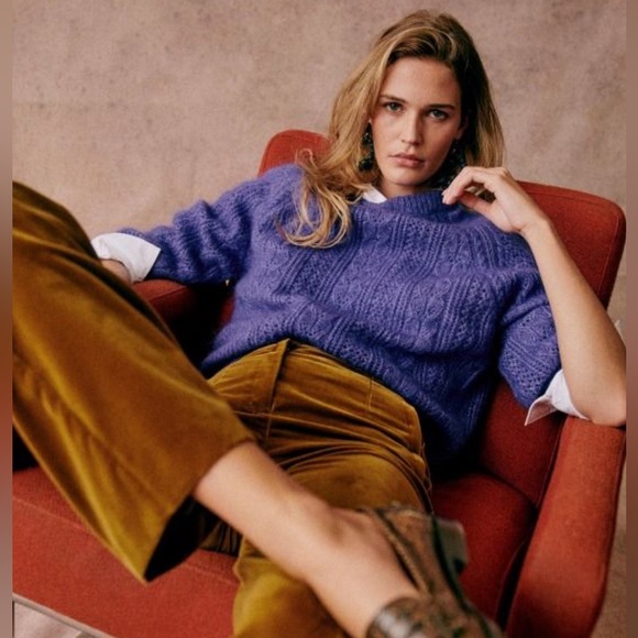 Vintage Cable Mohair Wool Sweater - Picture 2 of 6